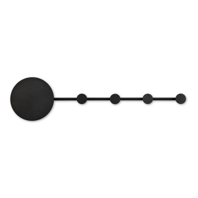 01001 Faro HAN LED BLACK WALL LAMP/WALL COAT RACK