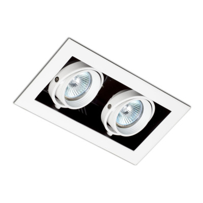 03020501 Faro FALCON EMP. ORIENT 2 X GU10 50W BLANCO