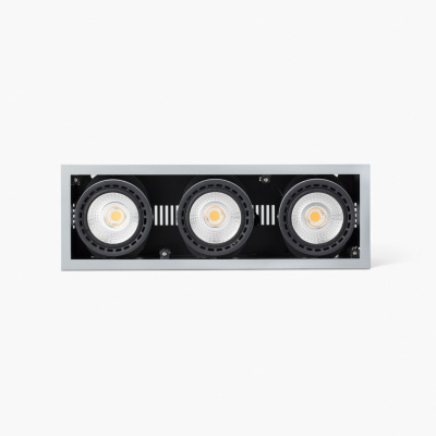 033015513 Faro MINI COLIN-3 GREY RECESSED 75W MEAT 20°