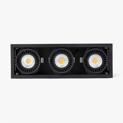 034015712 Faro COLIN-3 BK RECESSED 72-108W MEAT 20°