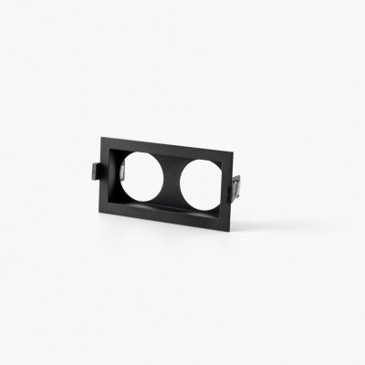 034600022 Faro TEIDE PLATE 2L WITH FRAME BLACK
