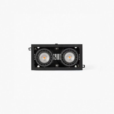 035005302 Faro NANO COLIN-2 WITH FRAME BLACK LED 14-26W 3000K 56