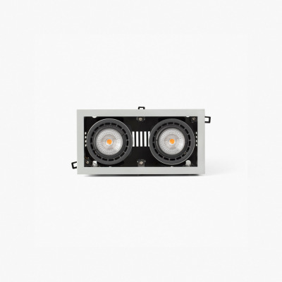 035005503 Faro NANO COLIN-2 WITH FRAME GREY LED 14-26W 4000K 56°