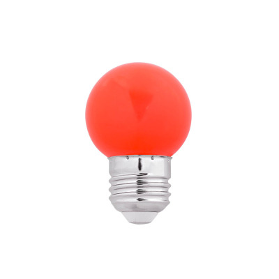 17474 Faro Bulb G45 RED E27 1W LED