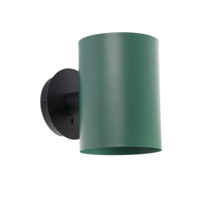 20031-81 Faro GUADALUPE BLACK WALL LAMP GREEN SHADE
