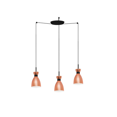 20046-3L Faro RETRO COPPER PENDANT LAMP 1xE14 20W 3L