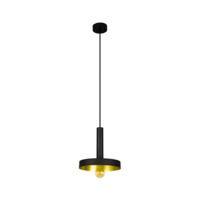 20160 Faro WHIZZ BLACK AND SATIN GOLD PENDANT LAMP