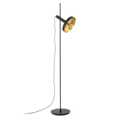 20164-95 Faro WHIZZ BLACK/GOLD FLOOR LAMP 1xE27