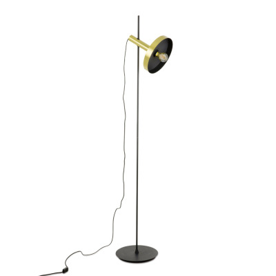 20164-96 Faro WHIZZ GOLD/BLACK FLOOR LAMP 1xE27