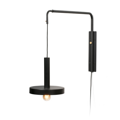 20167 Faro WHIZZ W/L EXTENSIBLE BLACK/SATIN GOLD 1xE27