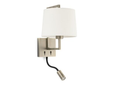 20173 TK-Lighting FRAME ANTIQUE BRASSW/LW/READER LED 1XE27 40W