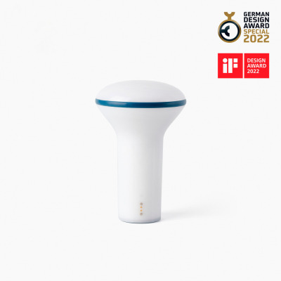 20209 Faro BUDDY PORTABLE LAMP WHITE Y DARK BLUE 3W