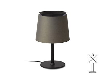 20305 TK-Lighting SAVOY TABLE LAMP BLACK 1xE27     