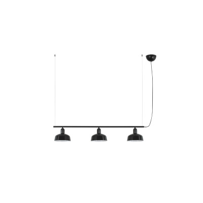 20338-141 TK-Lighting TATAWIN PENDANT LAMP LIN. SHADE METAL S BLACK 3xE2