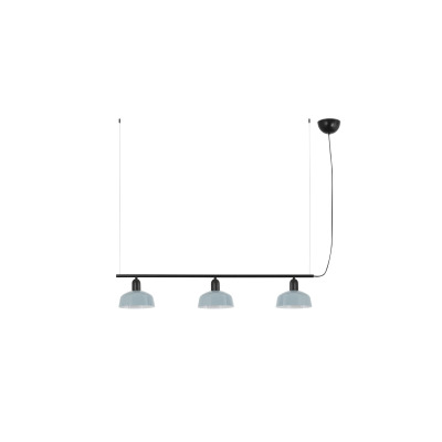 20338-142 TK-Lighting TATAWIN PENDANT LAMP LIN. P.METAL S BLUE GRIS.3xE2