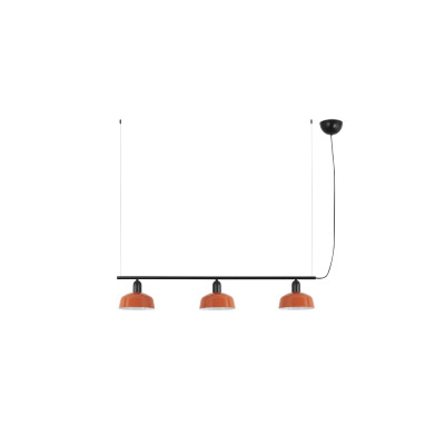 20338-143 TK-Lighting TATAWIN PENDANT LAMP LIN. P.METAL S ORANGE ROJ.3xE