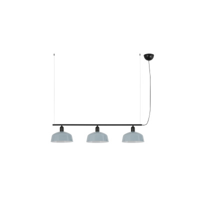 20338-147 TK-Lighting TATAWIN PENDANT LAMP LIN. P.METAL M BLUE GRIS.3xE2