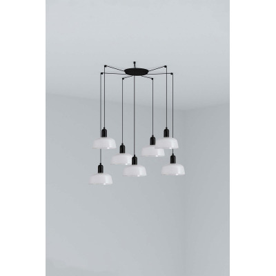 20340-140-7L TK-Lighting TATAWIN PENDANT LAMP SHADE METAL S WHITE 7xE27