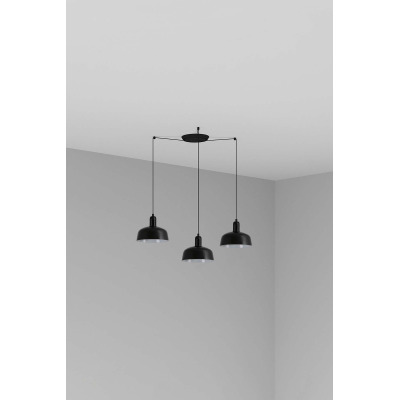 20340-141-3L TK-Lighting TATAWIN PENDANT LAMP SHADE METAL S BLACK 3xE27