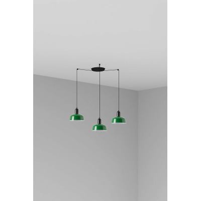 20340-144-3L TK-Lighting TATAWIN PENDANT LAMP SHADE METAL S GREEN 3xE27