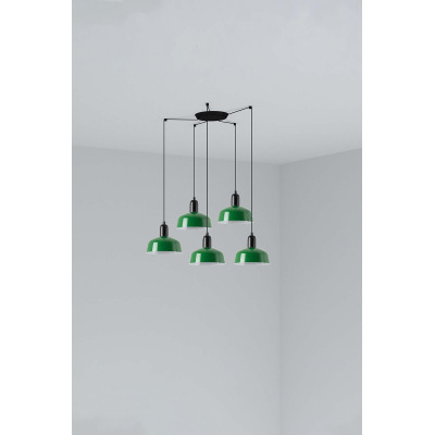 20340-144-5L TK-Lighting TATAWIN PENDANT LAMP SHADE METAL S GREEN 5xE27