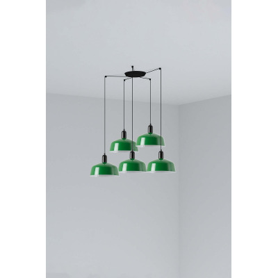 20340-149-5L TK-Lighting TATAWIN PENDANT LAMP SHADE METAL M GREEN 5xE27
