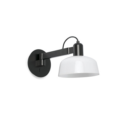 20342-140 TK-Lighting TATAWIN WALL LAMP ARM SHADE METAL WHITE 1xE27