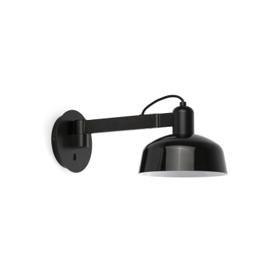 20342-141 TK-Lighting TATAWIN WALL LAMP ARM SHADE METAL BLACK 1xE27