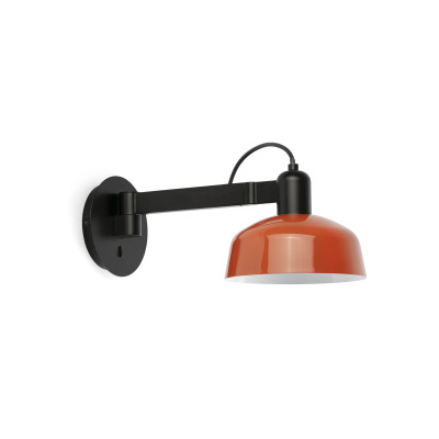 20342-143 TK-Lighting TATAWIN WALL LAMP ARM PANT.MET. ORANGE RED. 1xE27