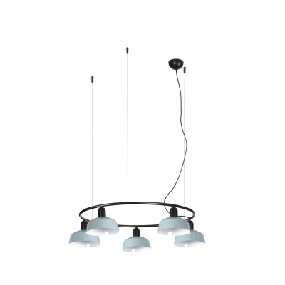 20343-142-5L TK-Lighting TATAWIN PENDANT LAMP CIR. PANT.METAL S BLUE GRIS.5