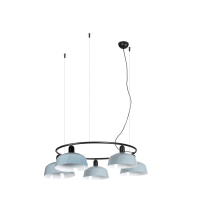 20343-147-5L TK-Lighting TATAWIN PENDANT LAMP CIR. PANT.METAL M BLUE GRIS.5