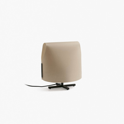 23001-58 Faro LUANG S 295 TABLE LAMP BLACK-CAMEL 1XE27
