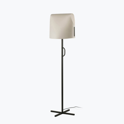23003-59 Faro LUANG BLACK-BEIGE FLOOR LAMP 1XE27
