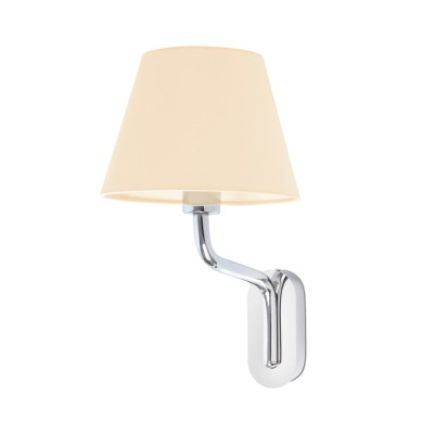 24005-11 Faro ETERNA CHROME WALL LAMP E27 15W BEIGE SHADE