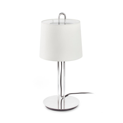 24035-04 Faro MONTREAL Chrome/white table lamp