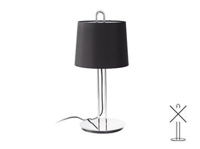 24035 TK-Lighting MONTREAL TABLE LAMP CHROME 1xE27