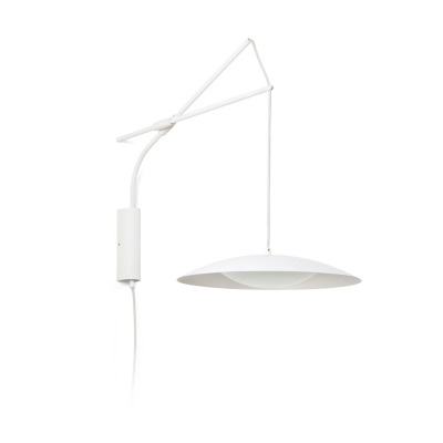24502 Faro SLIM White extensible wall lamp