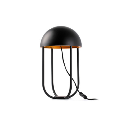 24522 Faro JELLYFISH BLACK TABLE LAMP