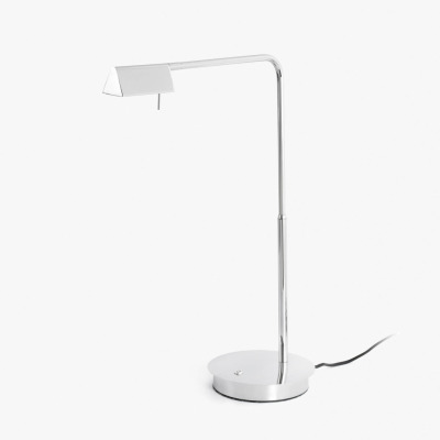 28202 Faro ACADEMY CHROME TABLE LAMP 6W 3000K DIMMABLE