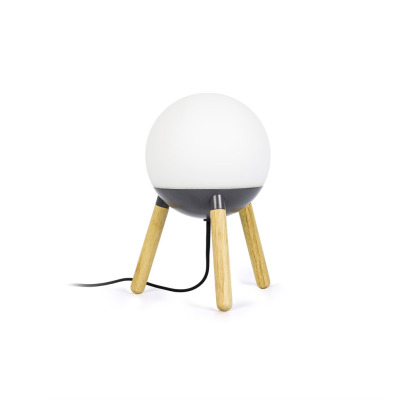 28212 Faro MINE PC GREY TABLE LAMP