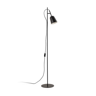 28254 Faro STUDIO FLOOR LAMP BLACK SHADE 1XE14