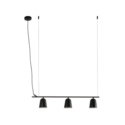 28266 Faro STUDIO PENDANT LAMP LINEAR BLACK SHADE S 1XE14