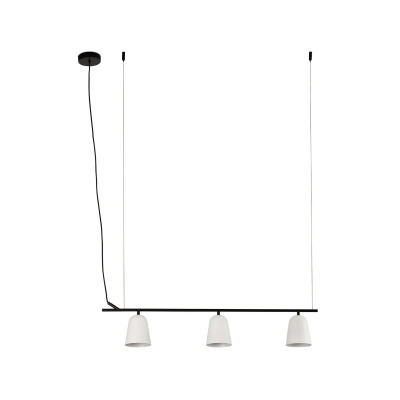 28267 Faro STUDIO PENDANT LAMP LINEAR WHITE SHADE S 1XE14