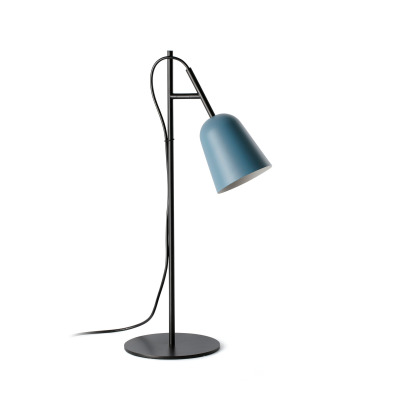 28269 Faro STUDIO TABLE LAMP BLUE SHADE 1xE14