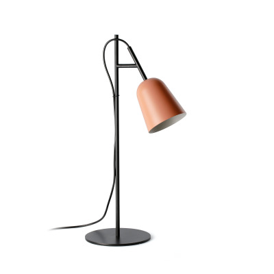 28270 Faro STUDIO TABLE LAMP PINK SHADE 1xE14