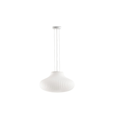 28302 Faro ISABELLE 500 PENDANT WHITE 1xE27