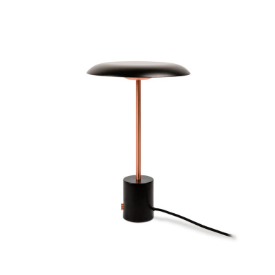 28388 Faro HOSHI LED BLACK AND BRUSHED COPPER TABLE LAMP