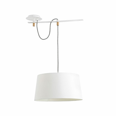 28394 Faro FUSTA WHITE PENDANT LAMP 1 X E27 20W