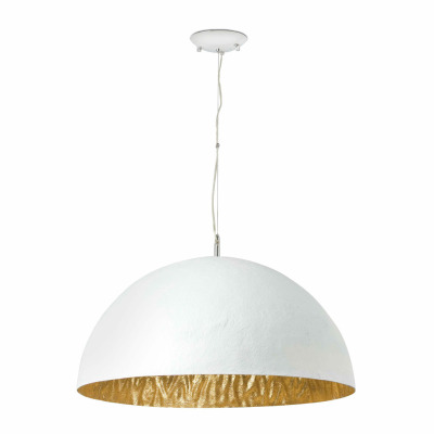 28399 Faro MAGMA-Q WHITE AND GOLD PENDANT LAMP 3 X E27 60W