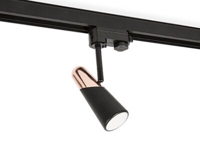 29031 TK-Lighting LAO LED BLACK AND COPPER TRACK PROJECTOR          